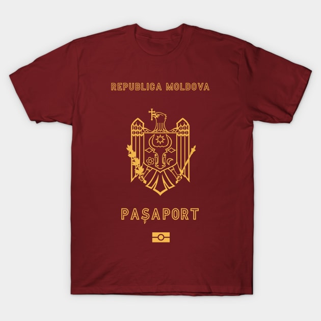 Moldova passport T-Shirt by Travellers